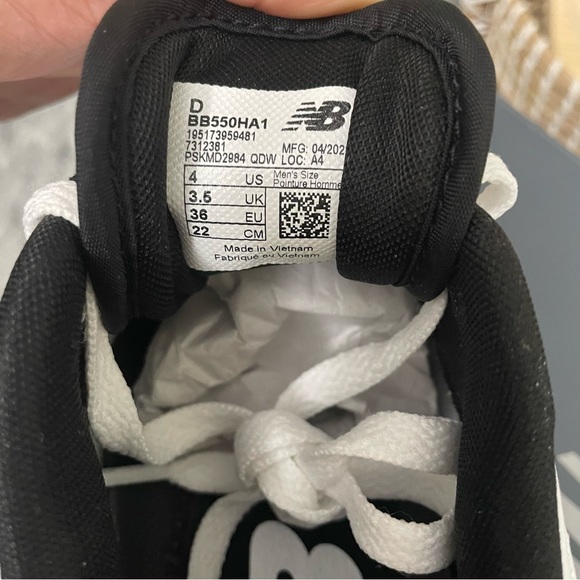 New Balance 550 - sz men’s 4 - Picture 6 of 6